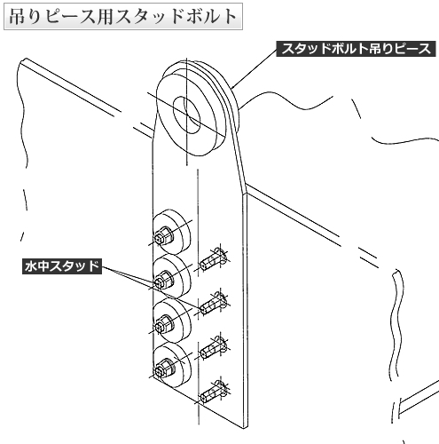 吊りピース用スタッドボルト