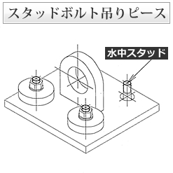 スタッドボルト吊りピース